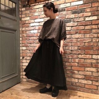 ネストローブ(nest Robe)のネストローブ♡リネン先染めチェックブラウス(シャツ/ブラウス(半袖/袖なし))