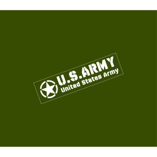 USアーミー ☆ U.S.ARMY 横型 カッティング ステッカー(車外アクセサリ)