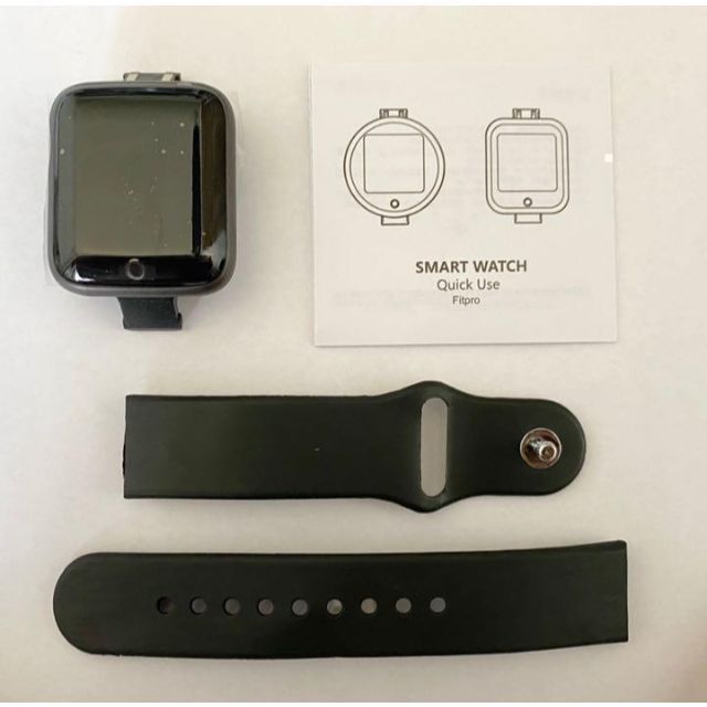 【売切り】Y-68 スマートウォッチ ブラック 防水 血圧 安い 時計 安い メンズの時計(腕時計(デジタル))の商品写真