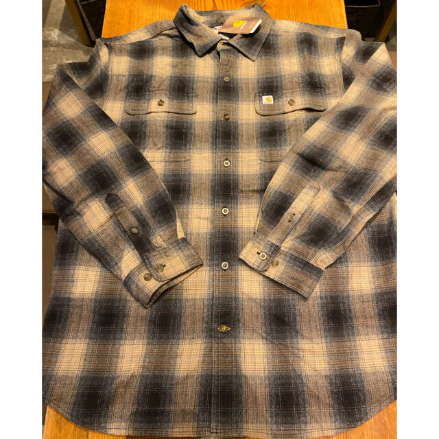 Carhartt FLANNEL L/S PLAID SHIRT BROWN