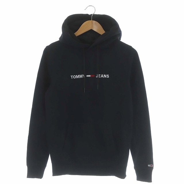 TOMMY(トミー)のトミー ジーンズ 20AW ロゴパーカー プルオーバー 長袖 XS 黒 メンズのトップス(パーカー)の商品写真