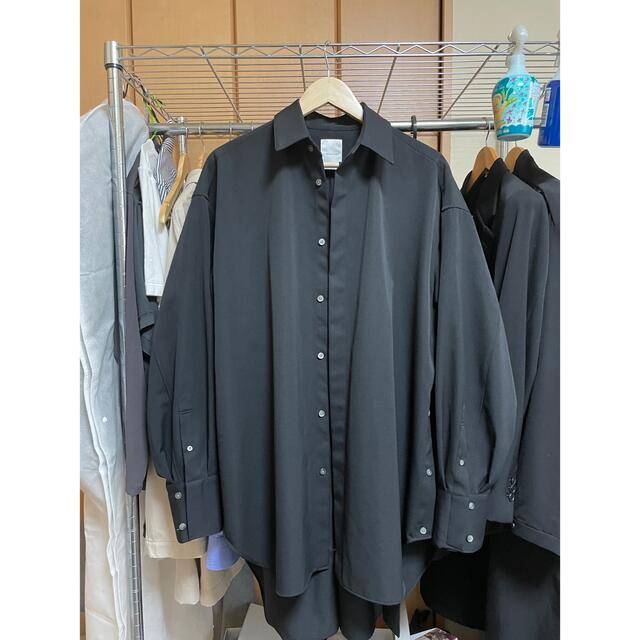 SUBLATIONS WOOL GABARDINE BELTED SHIRT