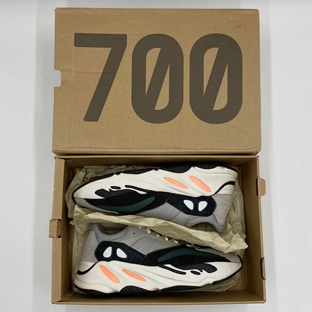 極美品 アディダス YeezyBoost 700 スニーカー ソリッド グレー 8