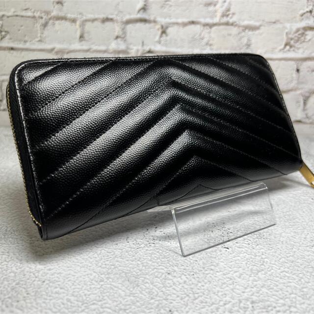 【美品】イヴ・サンローラン　長財布　ラウンドジップ　YSL ラウンドファスナー 1