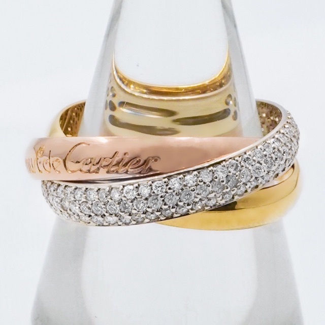 Cartier - 【仕上済】カルティエ トリニティリング 14号 54 ダイヤ 