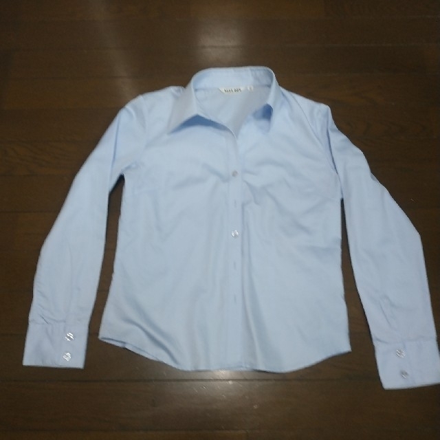 長袖シャツ　ブルー　9号 レディースのトップス(シャツ/ブラウス(長袖/七分))の商品写真