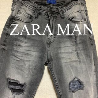 ザラ(ZARA)のZARA MAN スキニー　ダメージリペア(デニム/ジーンズ)