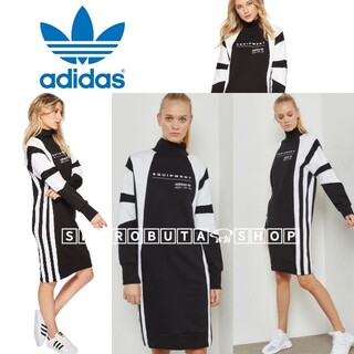 - adidas originals スウェット ワンピース スリーライン ロゴの通販 by