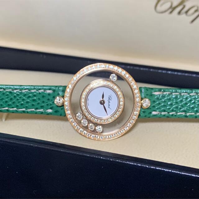 Chopard(ショパール)のショパール　ハッピーダイヤ　203957-5201 クオーツ　保証書付き　 レディースのファッション小物(腕時計)の商品写真