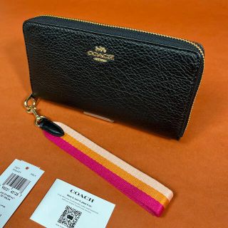 COACH ロング ウォレット レザー 長財布 C8277 ブラック 新品