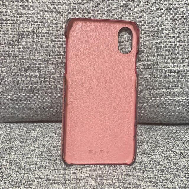 miumiu(ミュウミュウ)のmiumiu iPhone X XSケース スマホ/家電/カメラのスマホアクセサリー(iPhoneケース)の商品写真