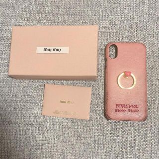 ミュウミュウ(miumiu)のmiumiu iPhone X XSケース(iPhoneケース)