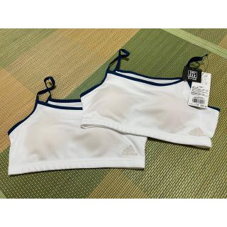 アディダス(adidas)の新品☆ハーフトップ ブラ 女児 150cm ２枚セット(下着)