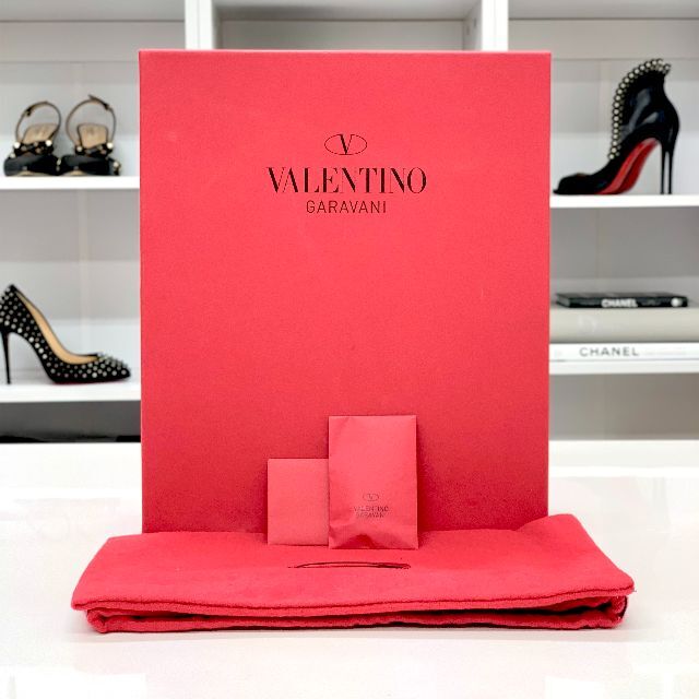 VALENTINO(ヴァレンティノ)の3692 ヴァレンティノ ロックスタッズ レザー パンプス ブルー レディースの靴/シューズ(ハイヒール/パンプス)の商品写真