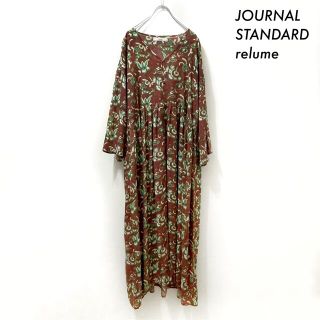 ジャーナルスタンダード(JOURNAL STANDARD)のJOURNAL STANDARD relume★花柄 7分袖ワンピース ロング丈(ロングワンピース/マキシワンピース)