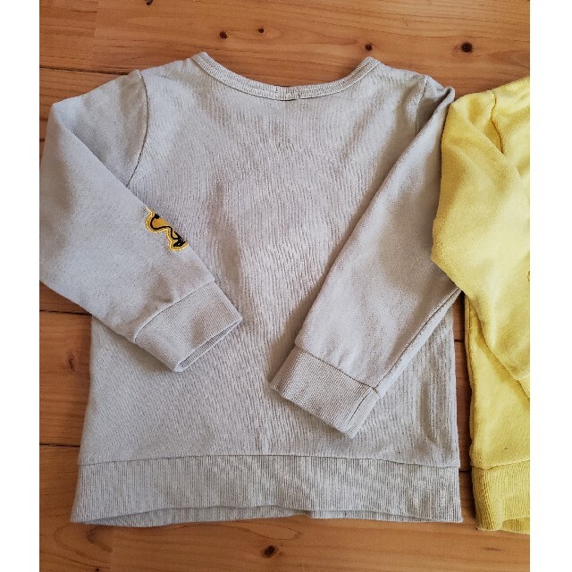 SNOOPY & Charlie・brown トレーナー 2枚セット 100cm キッズ/ベビー/マタニティのキッズ服女の子用(90cm~)(Tシャツ/カットソー)の商品写真