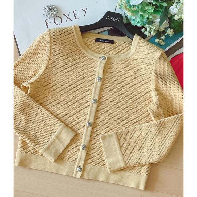 極美品!ルネ 透かし編みカーディガン 36 foxey