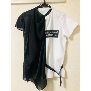 サカイ(sacai)のsacai サカイ　バイカラー　Tシャツ　美品(Tシャツ(半袖/袖なし))