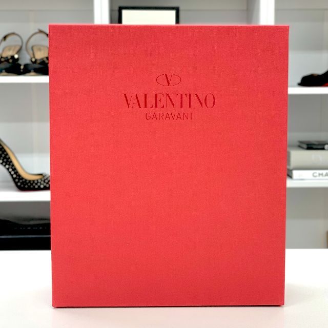 VALENTINO(ヴァレンティノ)の3839 ヴァレンティノ ロックスタッズ レザー ウッド サンダル ブラック レディースの靴/シューズ(サンダル)の商品写真