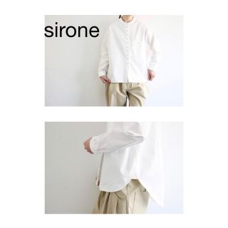 コモリ(COMOLI)のmana様専用　sirone 新品未使用★ワイドショルダーシャツ★コットン(シャツ/ブラウス(長袖/七分))