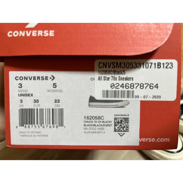 CONVERSE(コンバース)のct70 チャックテイラー　ブラック レディースの靴/シューズ(スニーカー)の商品写真