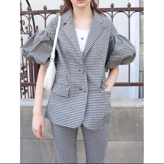 épine(エピヌ)のエピヌ gingham check arm balloon jacket レディースのジャケット/アウター(テーラードジャケット)の商品写真