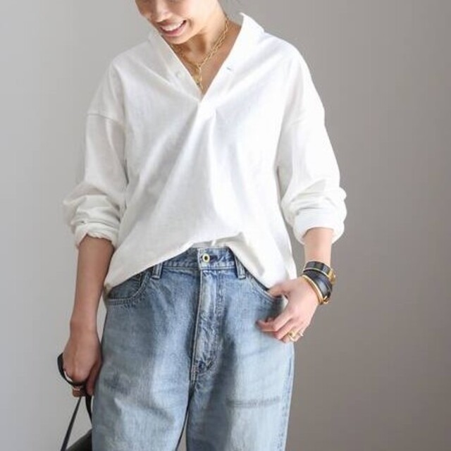 ドゥーズィエムクラス AMERICANA ヘンリー ロングスリーブ Tシャツ新品