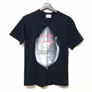 モーテル(Motel)のモーテル MOTEL プリント 半袖Tシャツ カットソー ネイビー 紺 0(Tシャツ/カットソー(半袖/袖なし))