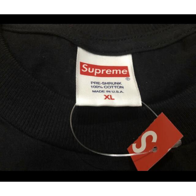 Supreme Kaws Chalk Logo Tee Black 21AW黒✨