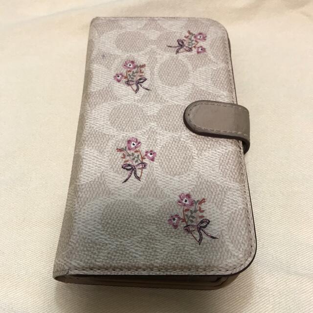 COACH(コーチ)のCoach 手帳型　携帯カバー　iPhone 12 カバー　中古 スマホ/家電/カメラのスマホアクセサリー(モバイルケース/カバー)の商品写真