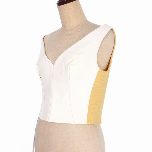 マルニ MARNI 19SS レザー タンクトップ ベスト トップス 40 ホワ