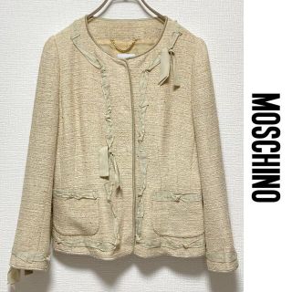 モスキーノ(MOSCHINO)のMOSCHINO　ノーカラージャケット　モスキーノ　ツイード　ヴィンテージ　良好(ノーカラージャケット)