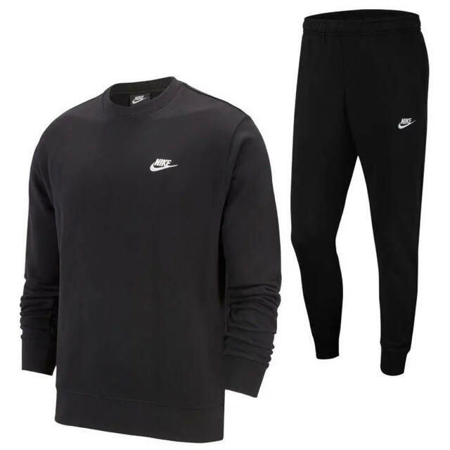 新品 NIKE セットアップ トレーナー\u0026ジョガーパンツ ブラック M 送料無料