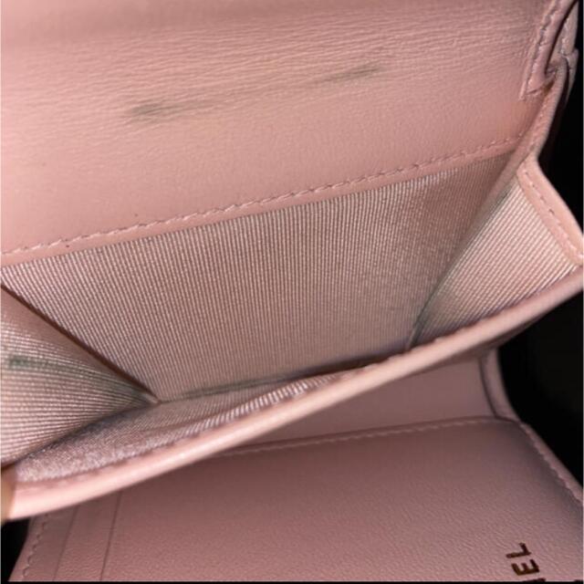 CHANEL(シャネル)のシャネル　ラムスキンマトラッセミニ財布　ピンク レディースのファッション小物(財布)の商品写真