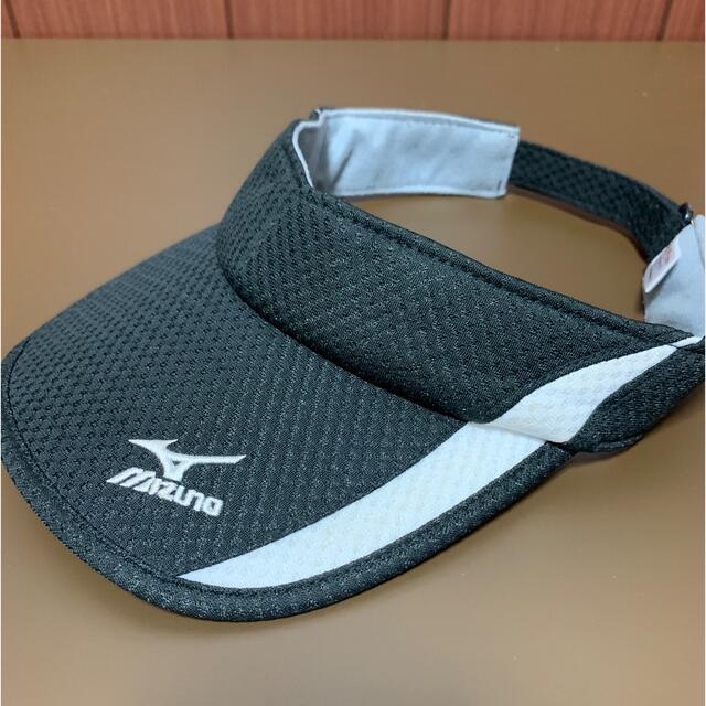 MIZUNO(ミズノ)のMIZUNOサンバイザー 黒色 メンズの帽子(サンバイザー)の商品写真
