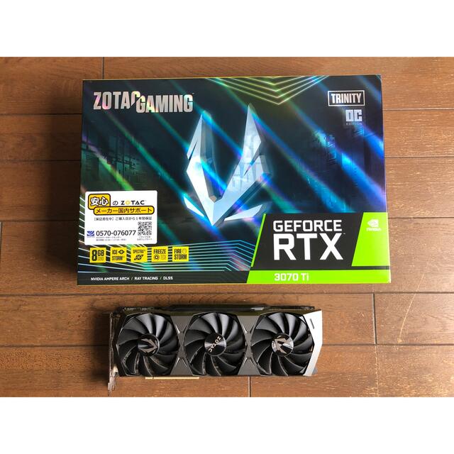 zotac RTX 3070ti trinity oc 美品　元箱付属品有り