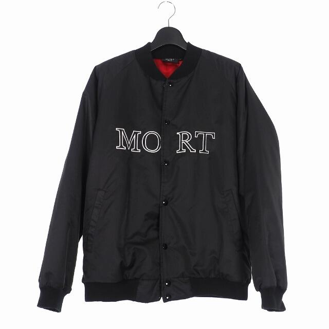 モートパリス MORT PARIS スタジャン ナイロン ジャケット 刺? ロゴ