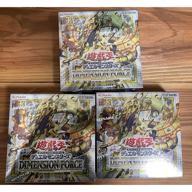 遊戯王 dimension force 3BOX シュリンク付きトレーディングカード