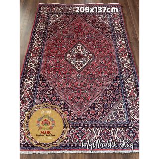 ビジャー/ザンジャン産 ペルシャ絨毯 209×137cm(ラグ)