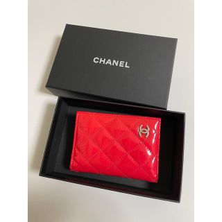 CHANEL シャネル　エナメルカードケース(名刺入れ/定期入れ)