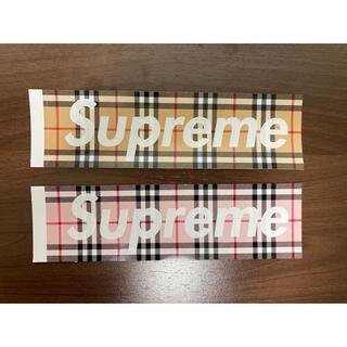 Supreme - Supreme × Burberry Box Logo ステッカー 2枚セットの 