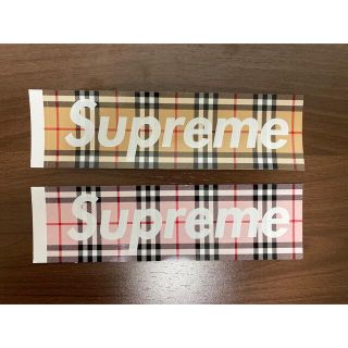 シュプリーム(Supreme)のSupreme × Burberry Box Logo ステッカー 2枚セット(その他)