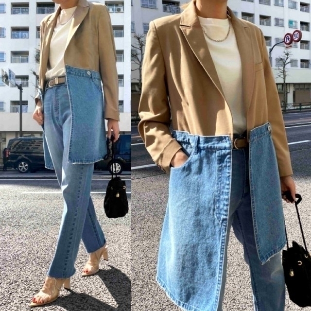 ギフ_包装】 AMERI VINTAGE セットアップ デニム デニムジャケット