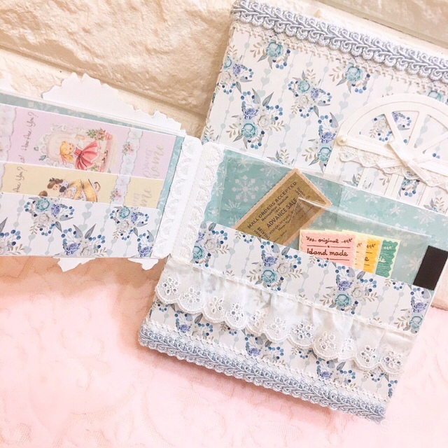 💓milky antique💓ハンドメイド レトロガール　ファイル ハンドメイドの文具/ステーショナリー(その他)の商品写真