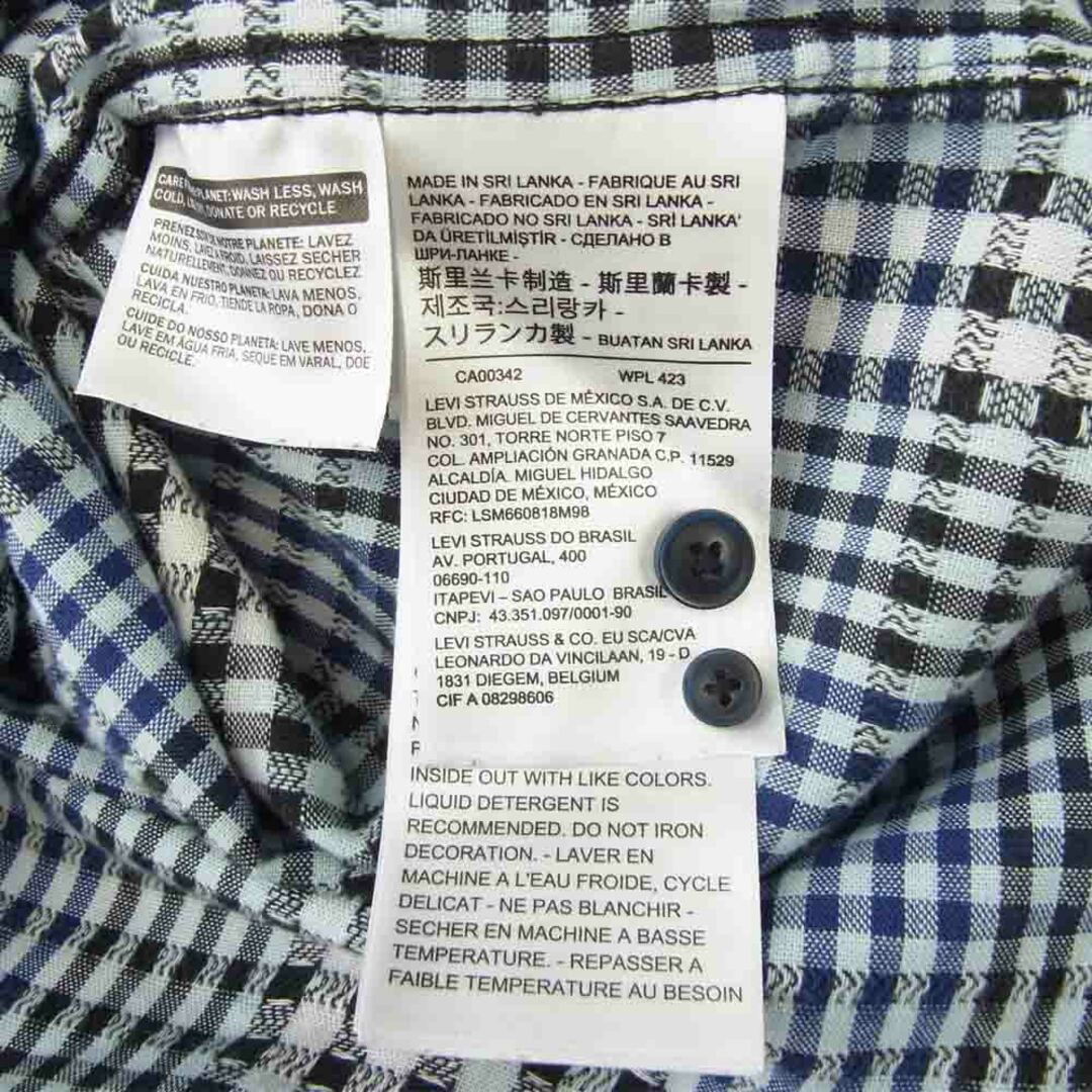 Levi's(リーバイス)のLevi's リーバイス 長袖 チェック シャツ ブルー系 S【中古】 メンズのトップス(シャツ)の商品写真