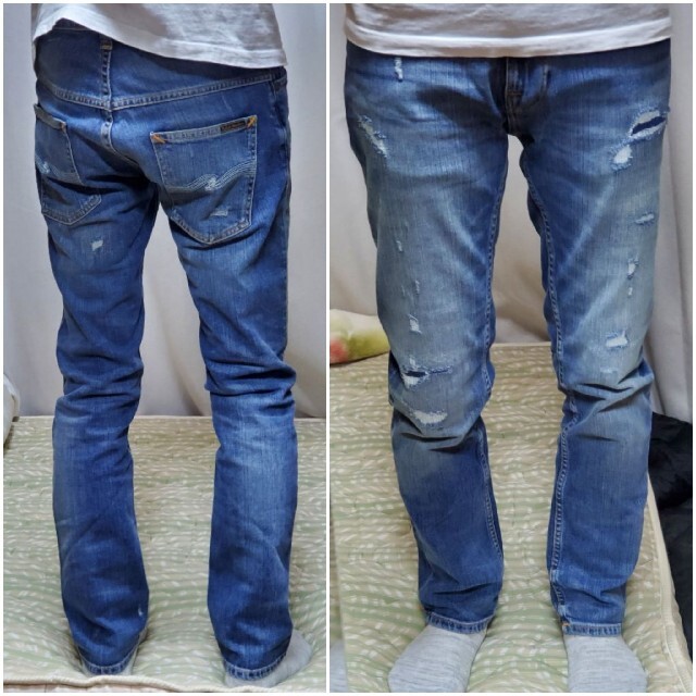 Nudie Jeans(ヌーディジーンズ)のNudie Jeans THIN FINN Worn In Ecru W30 メンズのパンツ(デニム/ジーンズ)の商品写真