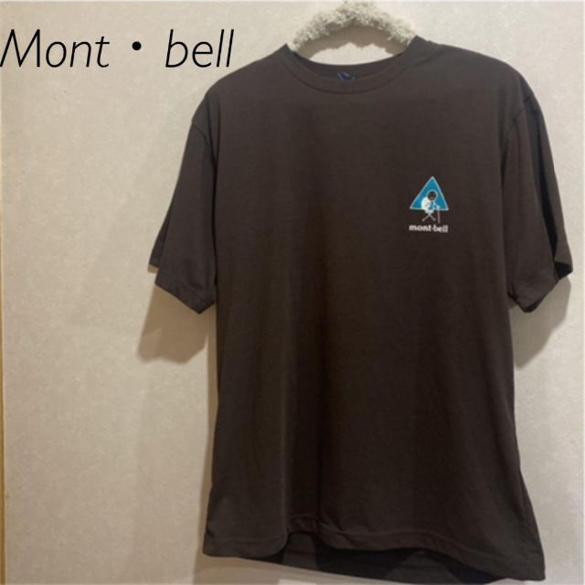 mont bell(モンベル)のMontbellモンベル　Tシャツ　ブラウン　ビンテージ メンズのトップス(Tシャツ/カットソー(半袖/袖なし))の商品写真