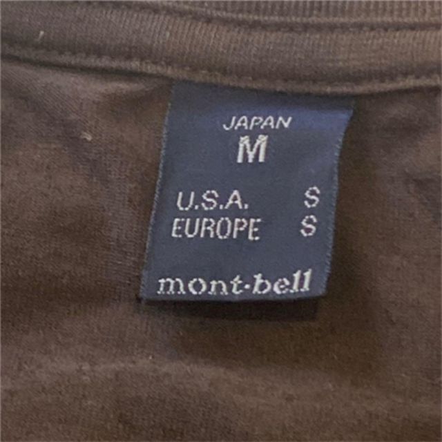 mont bell(モンベル)のMontbellモンベル　Tシャツ　ブラウン　ビンテージ メンズのトップス(Tシャツ/カットソー(半袖/袖なし))の商品写真