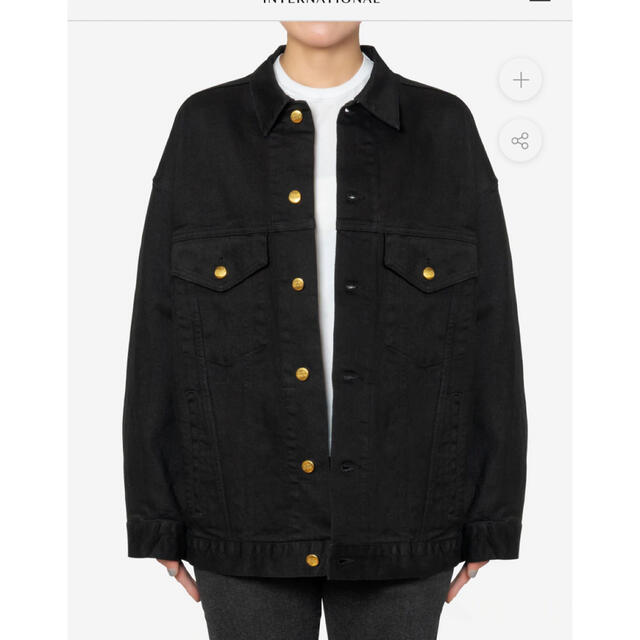 BED&BREAKFAST(ベッドアンドブレックファスト)の専用　Limited Big Black Denim Jacket レディースのジャケット/アウター(Gジャン/デニムジャケット)の商品写真