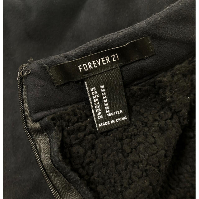 FOREVER 21(フォーエバートゥエンティーワン)のForever21 ジップスリット ミニスカート レディースのスカート(ミニスカート)の商品写真